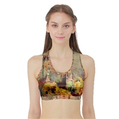 Painting 1241680 1920 Sports Bra With Border by vintage2030