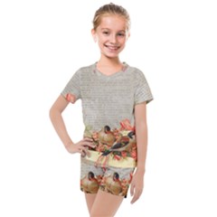 Background 1227570 1920 Kids  Mesh Tee And Shorts Set