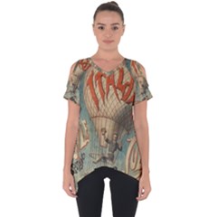 Vintage 1181673 1280 Cut Out Side Drop Tee by vintage2030