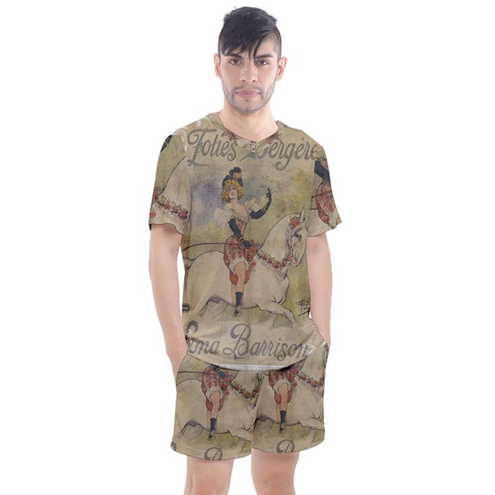 Vintage 1181677 1920 Men s Mesh Tee and Shorts Set