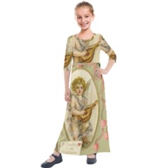 Valentine 1171161 1280 Kids  Quarter Sleeve Maxi Dress