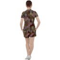 Brown Background Layout Polygon Women s Tee and Shorts Set View2