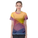 Image Sunset Landscape Graphics Women s Sport Mesh Tee View1