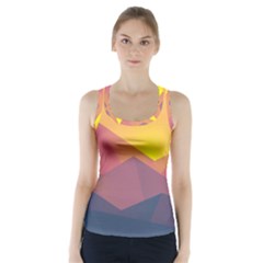 Image Sunset Landscape Graphics Racer Back Sports Top by Sapixe