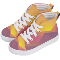 Image Sunset Landscape Graphics Kid s Hi-top Skate Sneakers by Sapixe