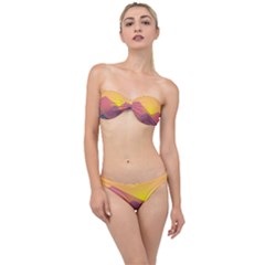 Image Sunset Landscape Graphics Classic Bandeau Bikini Set by Sapixe