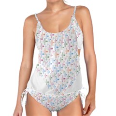 Heart Colorful Transparent Religion Tankini Set by Sapixe