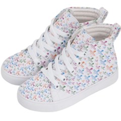 Heart Colorful Transparent Religion Kid s Hi-top Skate Sneakers by Sapixe