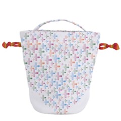 Heart Colorful Transparent Religion Drawstring Bucket Bag