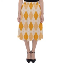 Argyle Pattern Seamless Design Classic Midi Skirt by Sapixe