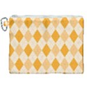 Argyle Pattern Seamless Design Canvas Cosmetic Bag (XXL) View1