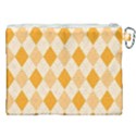 Argyle Pattern Seamless Design Canvas Cosmetic Bag (XXL) View2