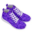 Purple Triangle Purple Background Men s Lightweight High Top Sneakers View3