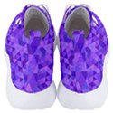 Purple Triangle Purple Background Men s Lightweight High Top Sneakers View4