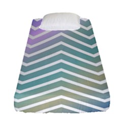 Zigzag Line Pattern Zig Zag Fitted Sheet (single Size)