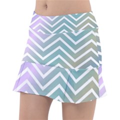 Zigzag Line Pattern Zig Zag Tennis Skirt