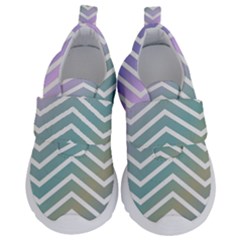 Zigzag Line Pattern Zig Zag Velcro Strap Shoes by Sapixe