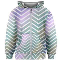 Zigzag Line Pattern Zig Zag Kids Zipper Hoodie Without Drawstring by Sapixe