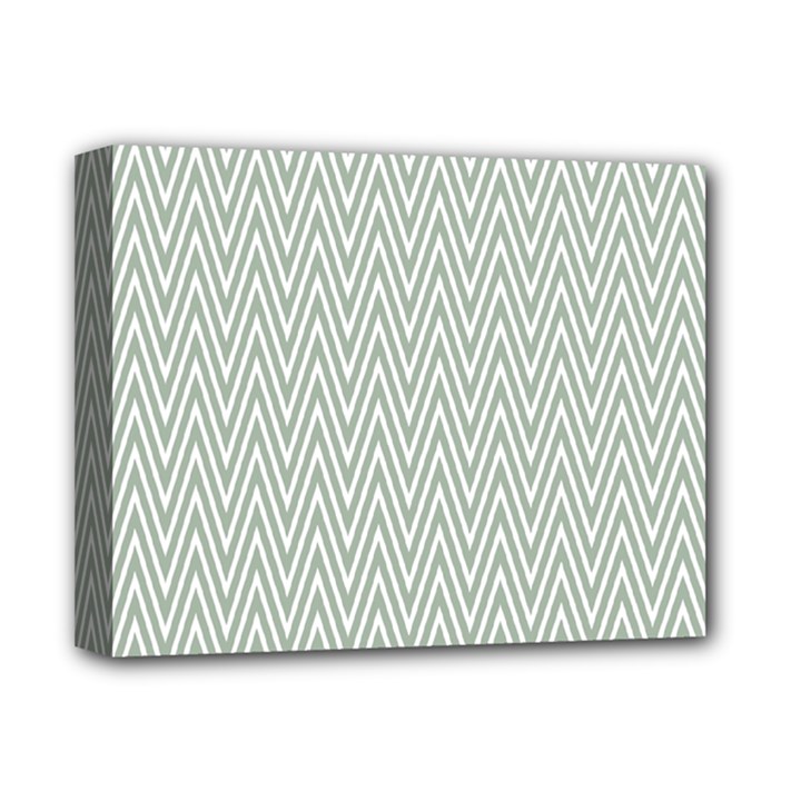 Vintage Pattern Chevron Deluxe Canvas 14  x 11  (Stretched)