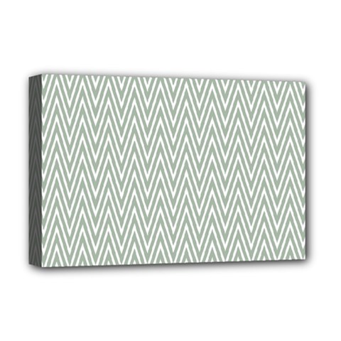 Vintage Pattern Chevron Deluxe Canvas 18  X 12  (stretched) by Sapixe