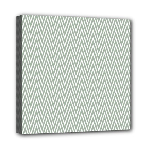 Vintage Pattern Chevron Mini Canvas 8  X 8  (stretched) by Sapixe