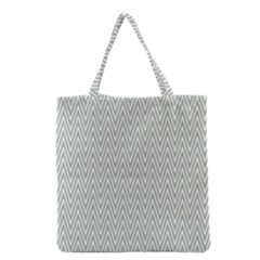 Vintage Pattern Chevron Grocery Tote Bag by Sapixe