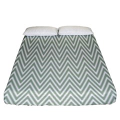 Vintage Pattern Chevron Fitted Sheet (king Size) by Sapixe