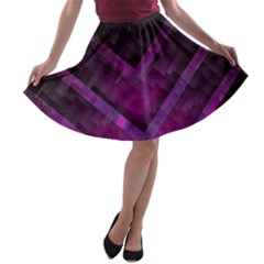 Background Wallpaper Motif Design A-line Skater Skirt by Sapixe