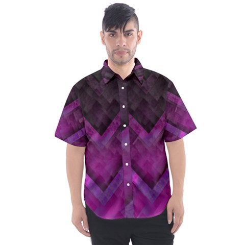 Background Wallpaper Motif Design Men s Short Sleeve Shirt by Sapixe