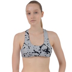 Fabric Textile Texture Macro Model Criss Cross Racerback Sports Bra by Sapixe