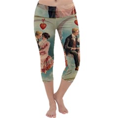 Valentine 1171222 1280 Capri Yoga Leggings by vintage2030