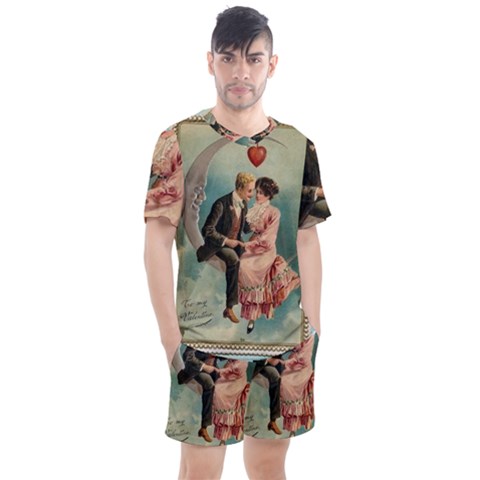 Valentine 1171222 1280 Men s Mesh Tee And Shorts Set by vintage2030