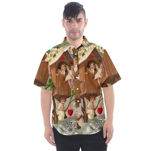 Valentine 1171220 1920 Men s Short Sleeve Shirt by vintage2030