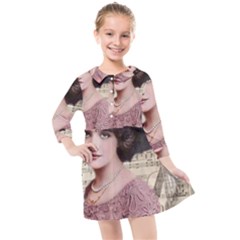 Vintage 1167768 1920 Kids  Quarter Sleeve Shirt Dress by vintage2030