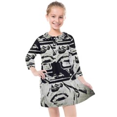 Vintage 1143334 1920 Kids  Quarter Sleeve Shirt Dress