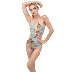 Retro 1135044 1920 Plunging Cut Out Swimsuit