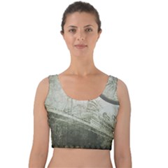 Vintage 1135014 1920 Velvet Crop Top by vintage2030