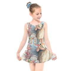 Easter 1225815 1280 Kids  Skater Dress Swimsuit