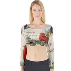 Easter 1225824 1280 Long Sleeve Crop Top by vintage2030