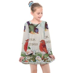 Easter 1225824 1280 Kids  Long Sleeve Dress by vintage2030