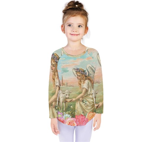 Easter 1225814 1280 Kids  Long Sleeve Tee by vintage2030