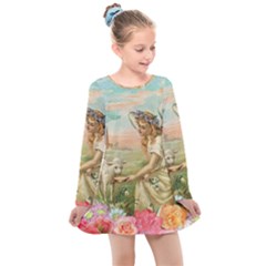 Easter 1225814 1280 Kids  Long Sleeve Dress