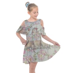 Vintage 1225885 1920 Kids  Shoulder Cutout Chiffon Dress