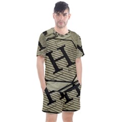 Fabric Pattern Textile Clothing Men s Mesh Tee And Shorts Set