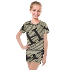 Fabric Pattern Textile Clothing Kids  Mesh Tee And Shorts Set