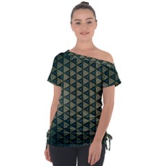 Texture Background Pattern Tie-up Tee