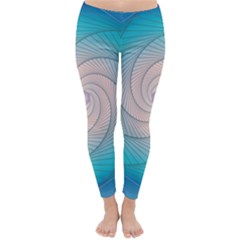 Decorative Background Blue Classic Winter Leggings by Sapixe