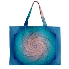 Decorative Background Blue Zipper Mini Tote Bag by Sapixe