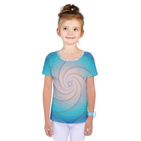 Decorative Background Blue Kids  One Piece Tee by Sapixe