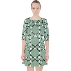 Pattern Graphics Figure Line Glass Pocket Dress